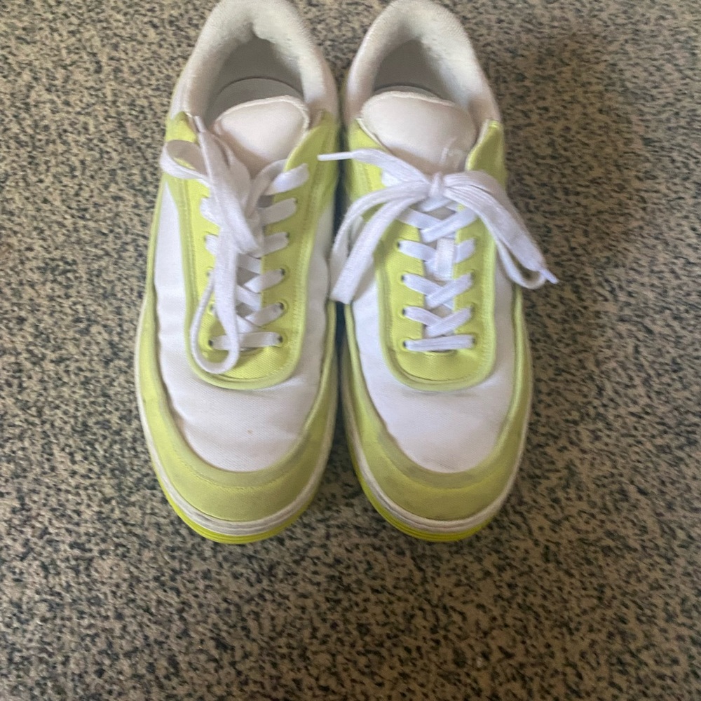 Green authentic Chanel sneakers!